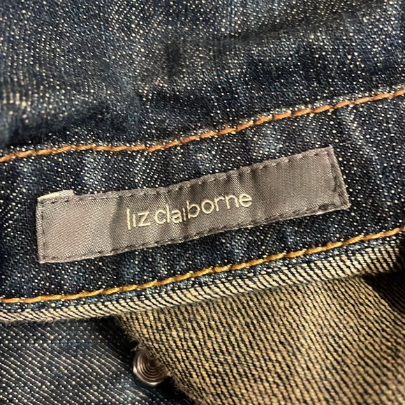 Liz Claiborne Beaded Denim Jean Jacket - Picture 11 of 12